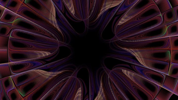 Darkness Purple Shapes Lines Abstraction 4K